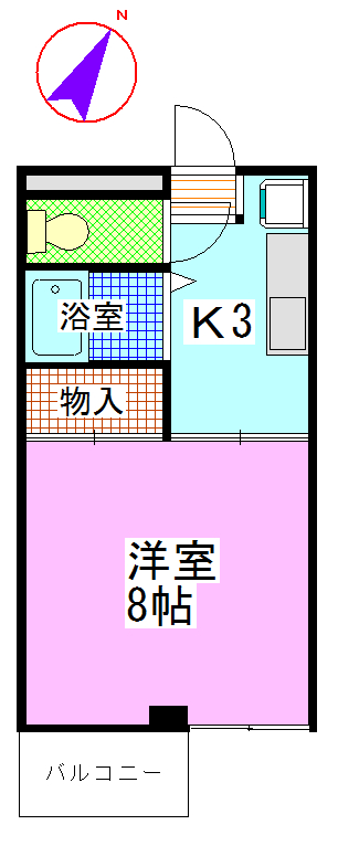 シティマンションユタカの間取り