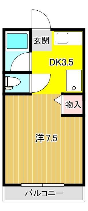 静岡県沼津市大岡（マンション）の賃貸物件の間取り