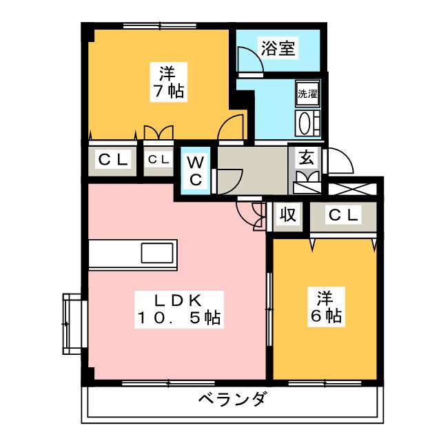 プロニティＡＯＫＩの間取り