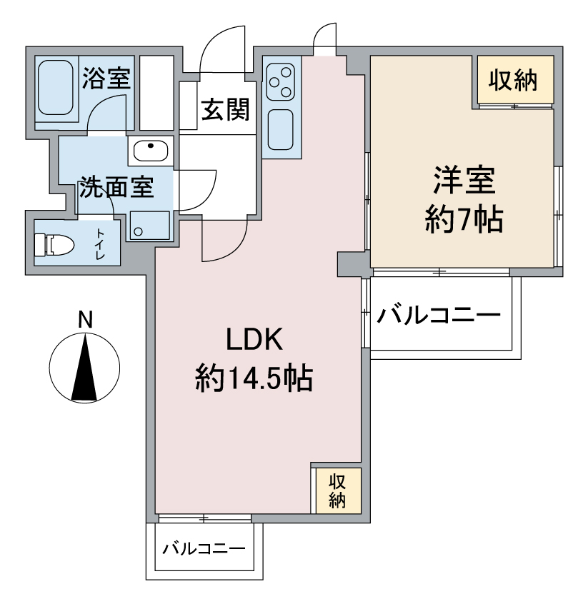 八事ハイツの間取り