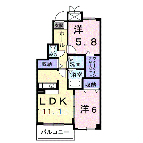 Ｋ・Ｔエミネンスヒルズの間取り