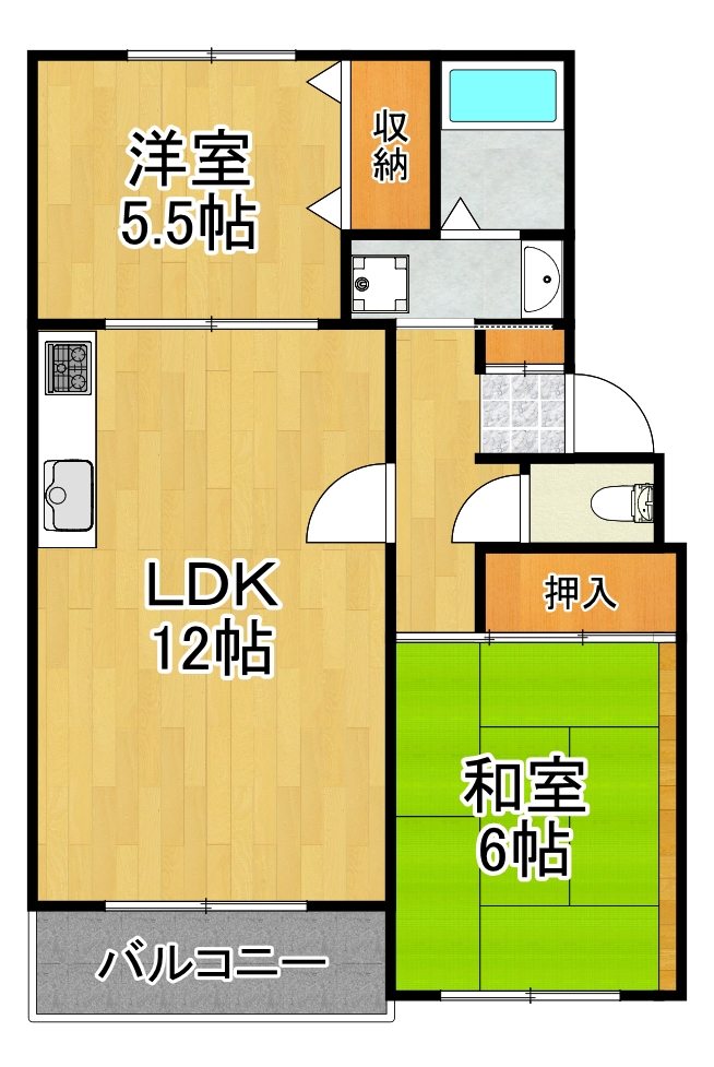 神奈川県川崎市高津区千年（マンション）の賃貸物件の間取り