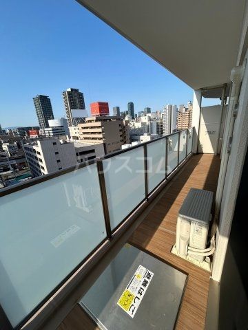 【大阪市福島区吉野のマンションのバルコニー】