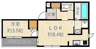 Ｇｒａｎｄｅ東本町の間取り