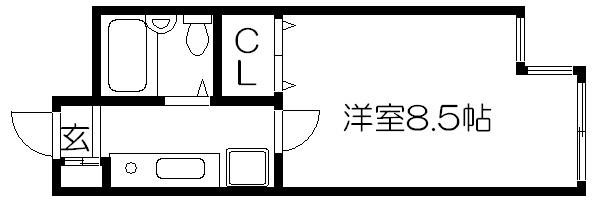 珠光ビル百万遍の間取り