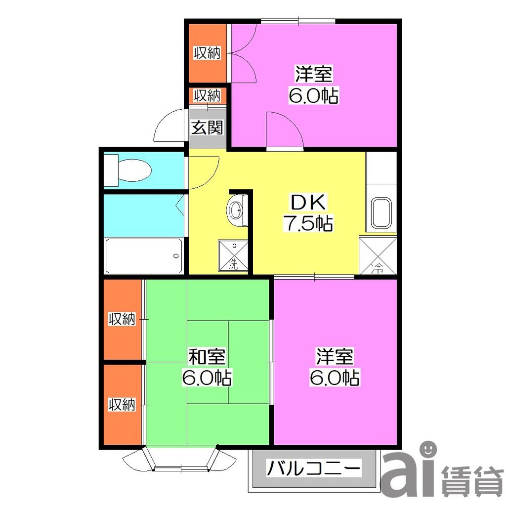 メンバーズタウンかすみＨ棟_間取り_0