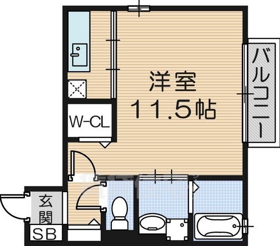 アミティハイツ B棟の間取り