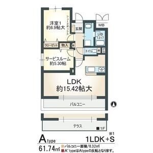 名古屋市北区金城のマンションの間取り