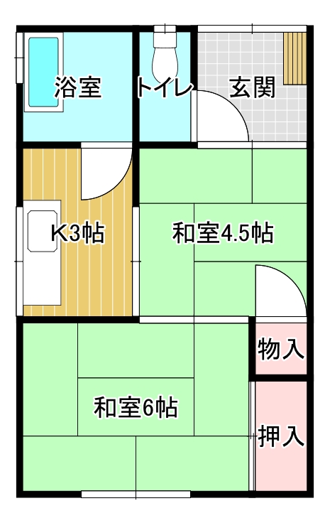 コーポ与進の間取り