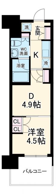 プラウド川越の間取り