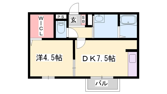 プランドールＤＡＩの間取り