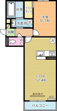 セジュール横代の間取り