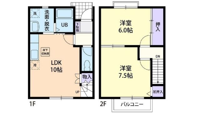 秩父郡横瀬町大字横瀬のアパートの間取り