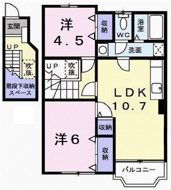 メゾン・プランティークの間取り