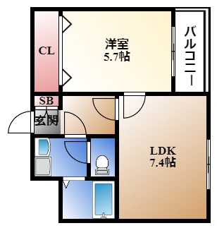 ドムス東栄の間取り