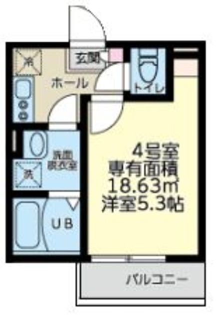 大和市渋谷のアパートの間取り