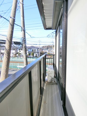 【東金市田間のアパートのバルコニー】