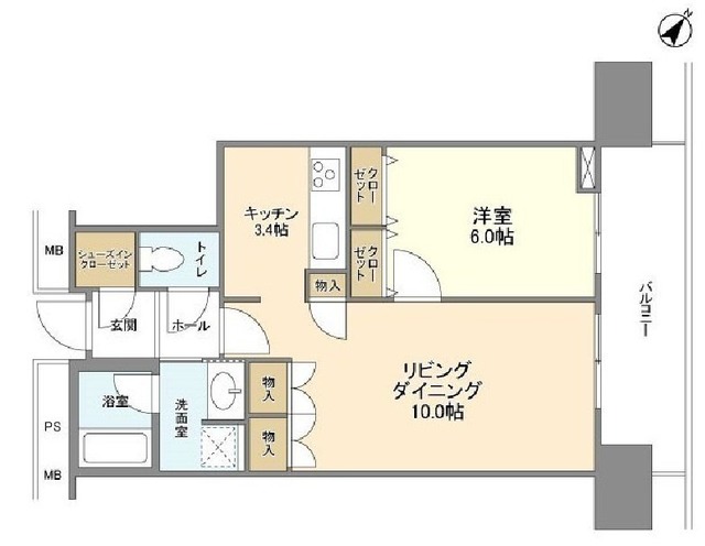 リガーレ日本橋人形町の間取り