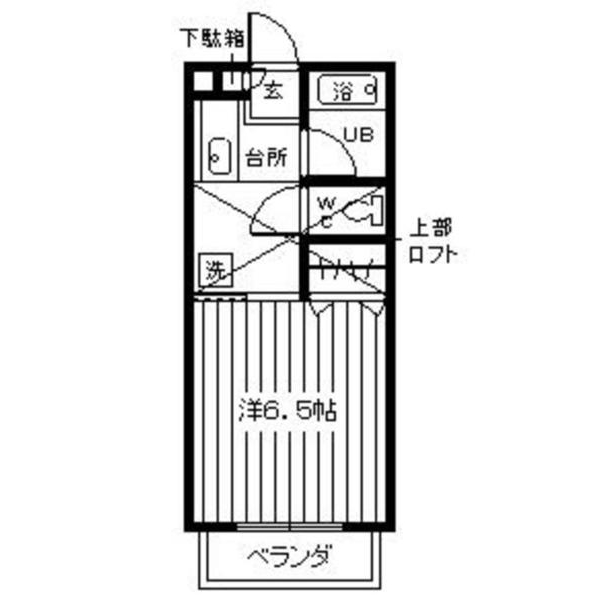 郡山市富田東のアパートの間取り