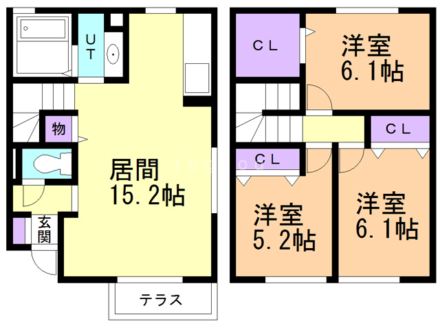 ヴィオーラ旭町Ｃの間取り