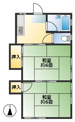 コーポけやきの間取り