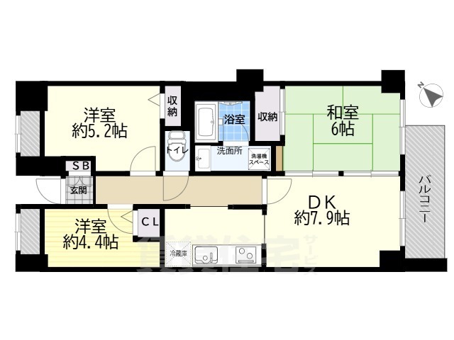 墨田区京島のマンションの間取り