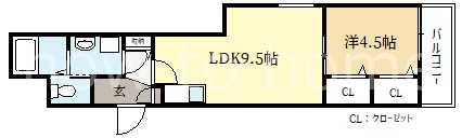 エルピーノ一乗寺の間取り