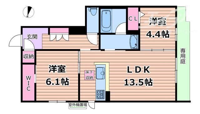 ラ　メゾン　デ　プレズィールの間取り