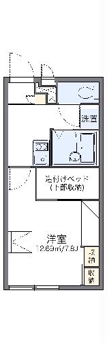 レオパレス久米東の間取り