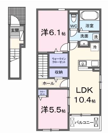 紫陽花IXの間取り