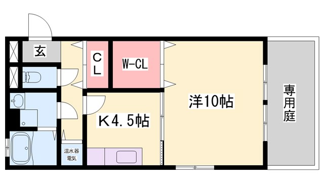 プランドール今在家　A棟の間取り