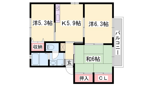 メゾンHIKOの間取り