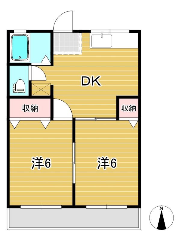 内山ハイツの間取り