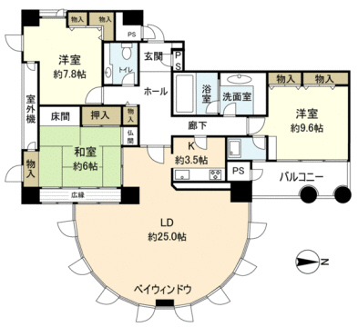 パレロワイヤル京都四条堺町の間取り