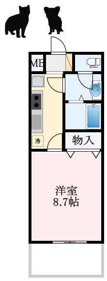 堺市東区日置荘北町のマンションの間取り