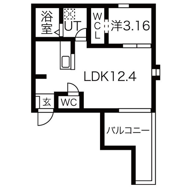 名古屋市南区西又兵ヱ町のアパートの間取り