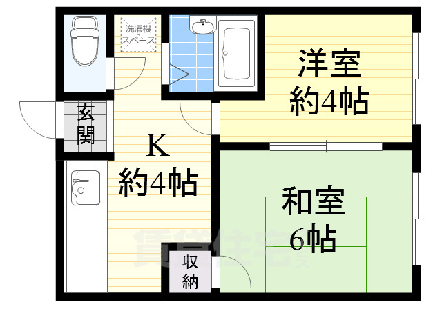 摂津市正雀のマンションの間取り