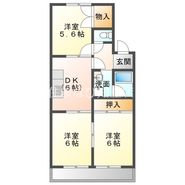 アビテ　八ッ田の間取り