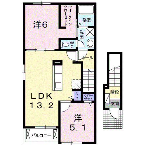 サラスバティ　Ｄの間取り