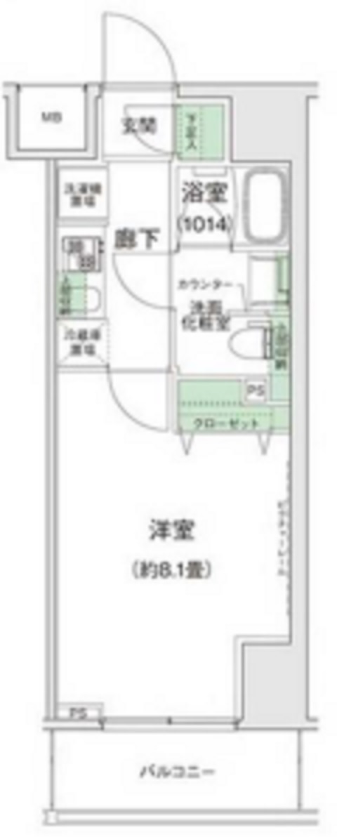 スタイリオ蒲田IIの間取り