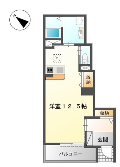 和歌山市湊のアパートの間取り