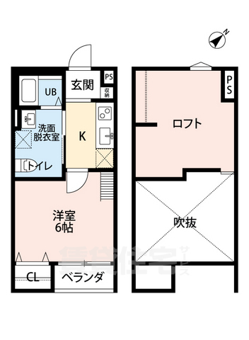 堺市堺区出島町のアパートの間取り