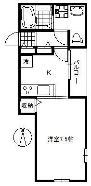 文京区大塚のアパートの間取り