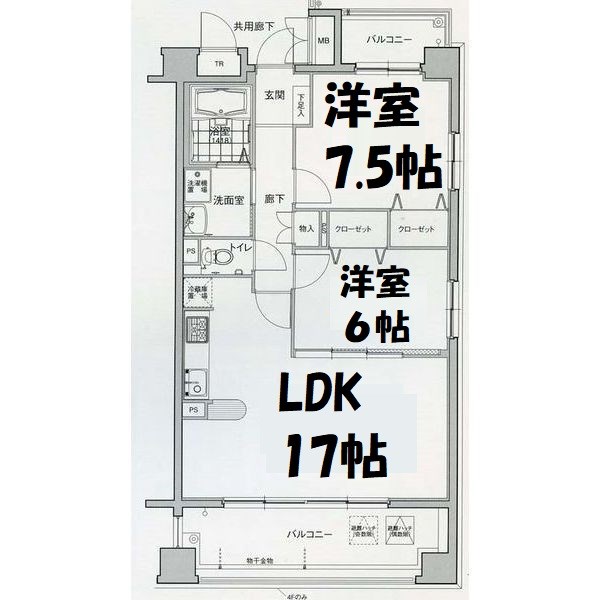 グラン・アベニュー名駅南の間取り