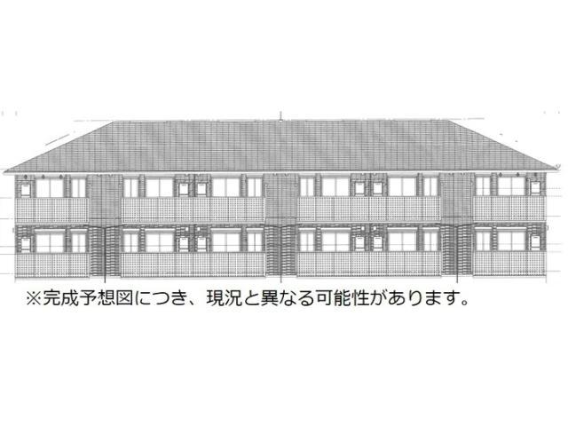 【熊本市中央区横手のアパートの建物外観】