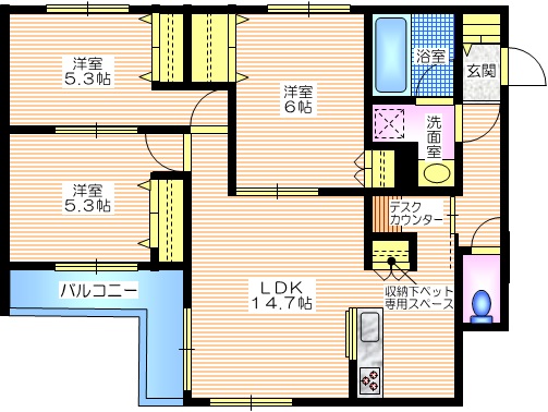 プルミエール湘南二宮IIの間取り