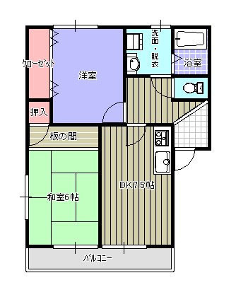ビューネ21B_間取り_0