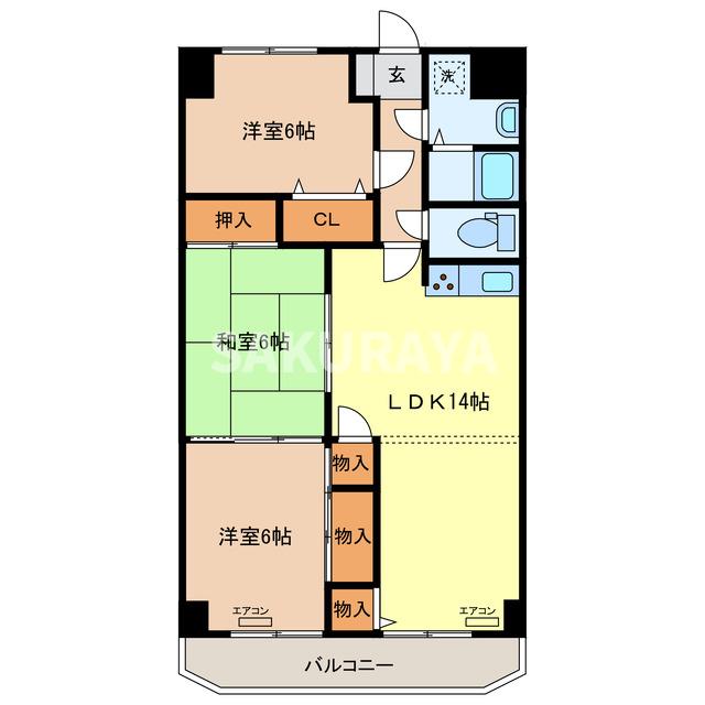 パークサイドヒルズの間取り
