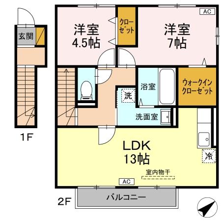 コモドカーサの間取り写真