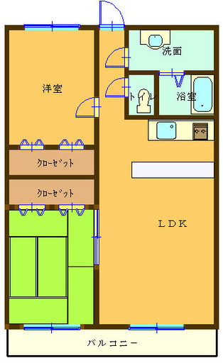 けやきハイツの間取り